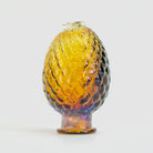 Amber dragon egg Pivot top with raised glass details