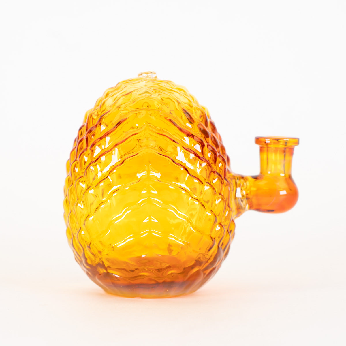 Amber Purple Dragon Egg 10mm Rig with textured glass body