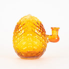 Amber Purple Dragon Egg 10mm Rig with textured glass body