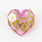 Anthea Glass Flower in Bloom Heart Pendant - Empire Smokes