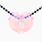 Anthea Glass Opal Heart Pendant - Empire Smokes