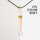 Anthea Glass Pink Flower CFL Dabber Pendant - Empire Smokes