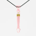 Anthea Glass Pink Flower CFL Dabber Pendant - Empire Smokes