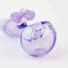 Anthea Glass Violet Charm Bow Mini Spoon Pipe - Empire Smokes
