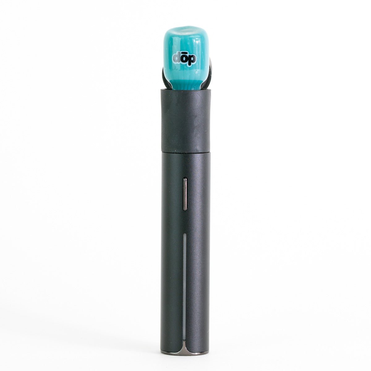 Profile view of aqua colored pivot side attachment