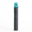 Profile view of aqua colored pivot side attachment