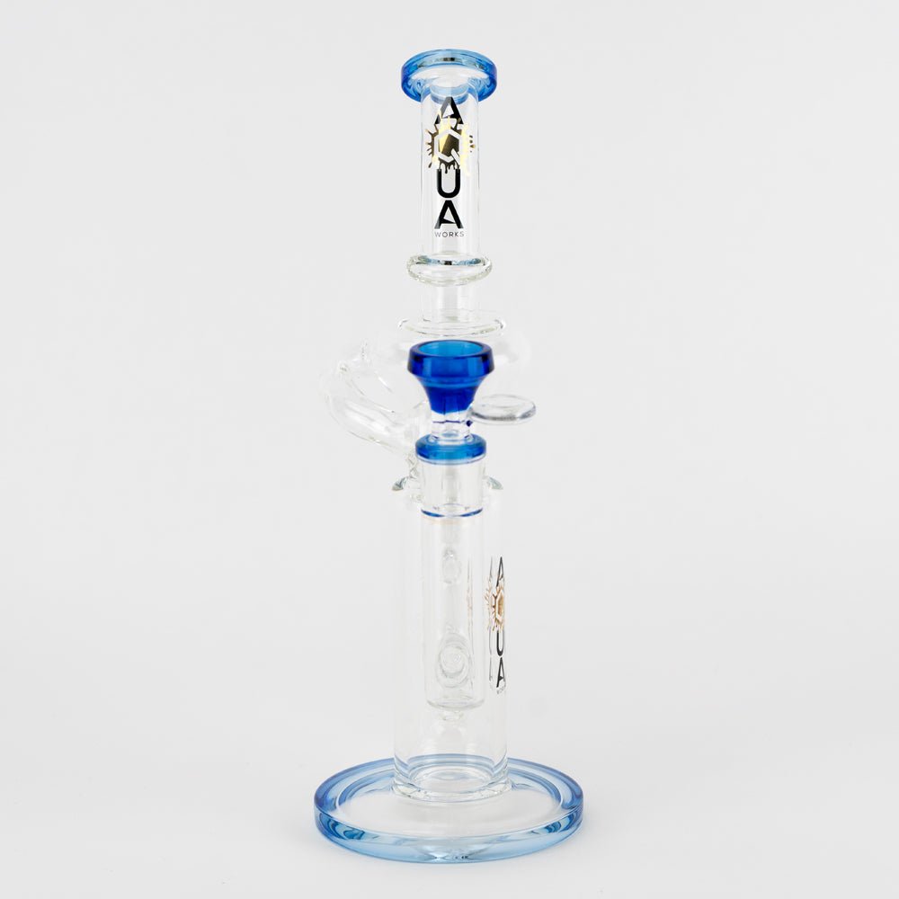 Aqua Works Glass 11" Inline Recycler - Empire Smokes
