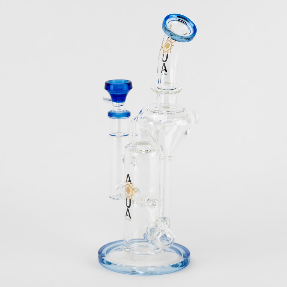 Aqua Works Glass 11" Inline Recycler - Empire Smokes