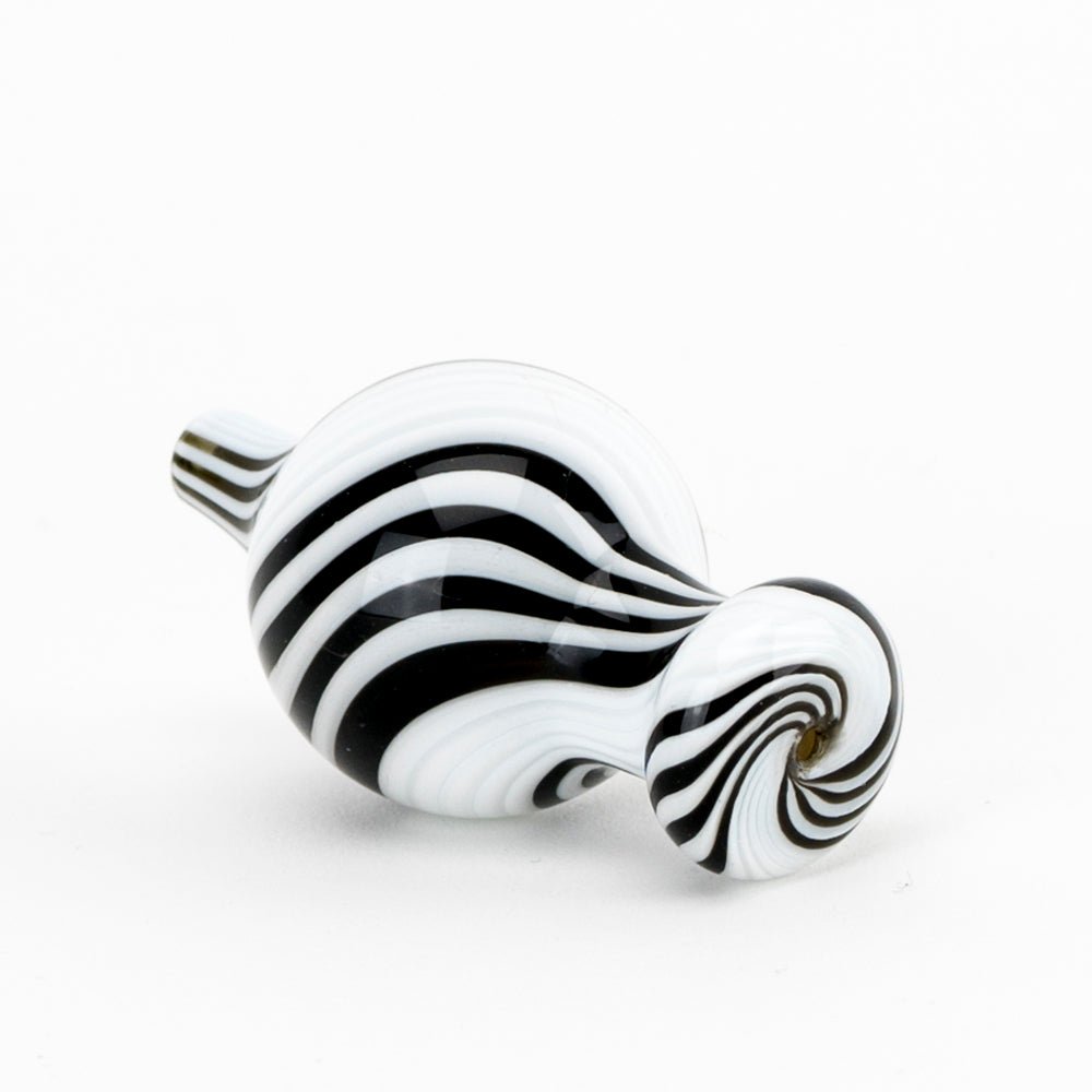 Aqua Works Glass Wavy Wag Bubble Cap - Empire Smokes