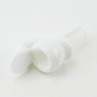 Bathroom themed bowl piece with white glass toilet styling and bowl opening