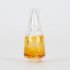 Beer Me Pivot glass piece with amber color, clear neck, and display-worthy styling