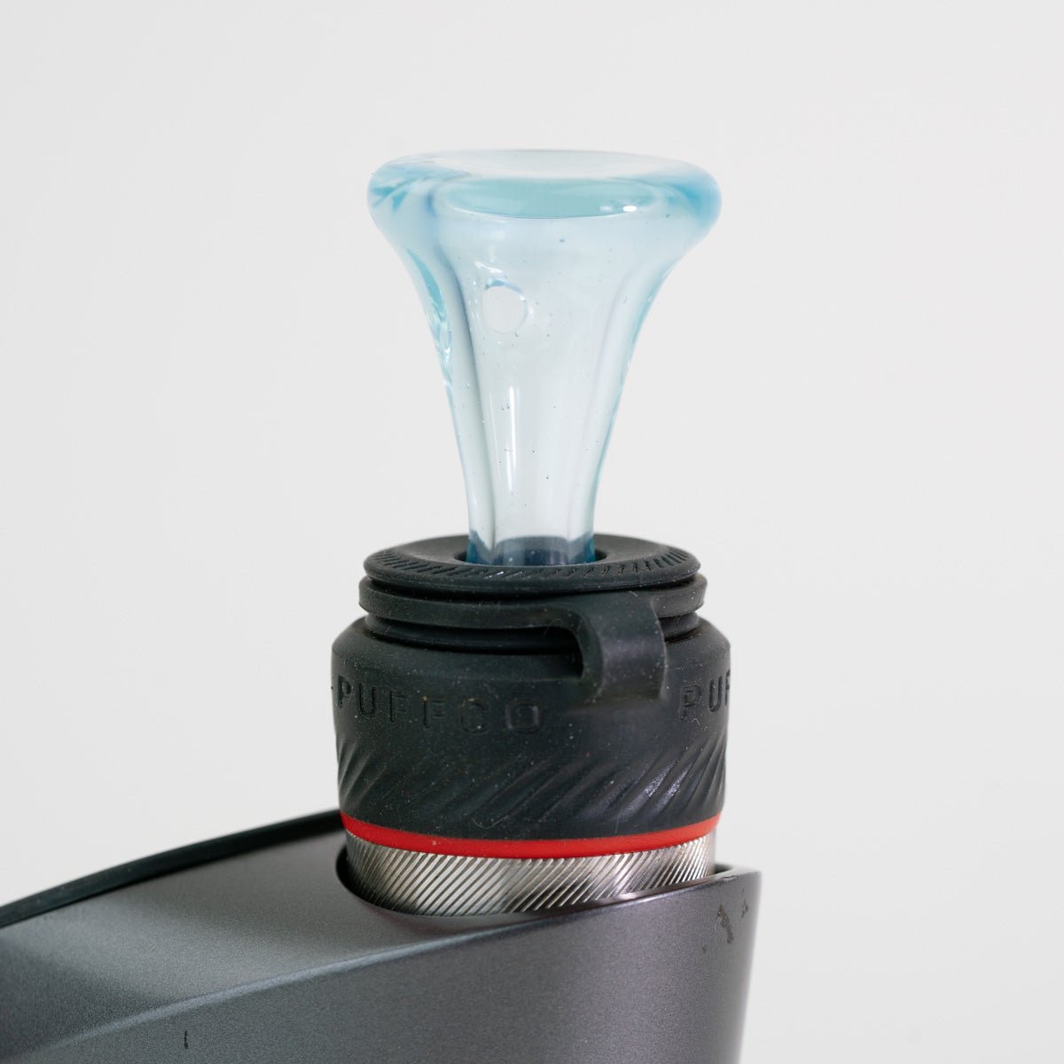 Blue Bliss bubble carb cap installed on Puffco Peak Pro