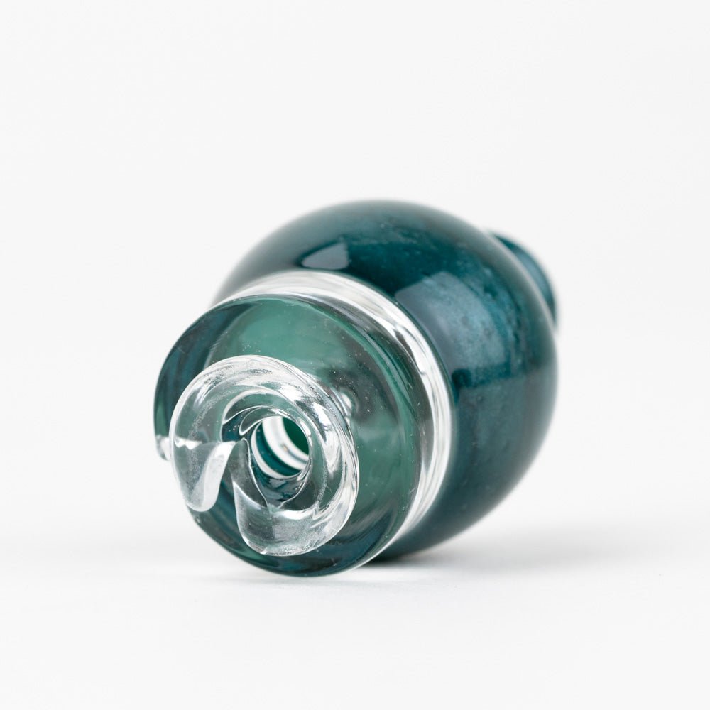 Blue Lagoon Pivot mouthpiece showing the airflow slit for terp pearl movement