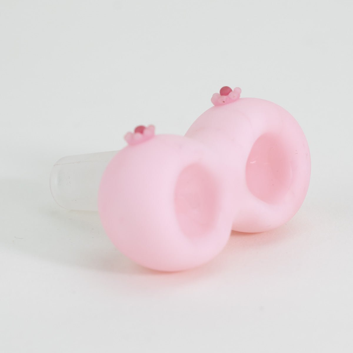 Pink boobie bowl piece for bongs