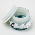 Empire Glassworks Arctic collection terp jar displayed with white snow accents and ocean creatures