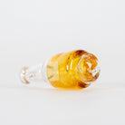 Bottle-inspired Pivot mouthpiece with warm amber glass and clear upper section