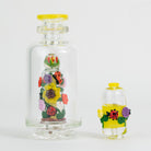 Bright Bloom Puffco Peak glass attachment and Pivot mouthpiece shown with original packaging