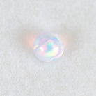 Closeup of the Celeste Opal 3mm terp pearl with a soft iridescent look