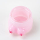 Collectible Boobies glass jar by Empire Glassworks with novelty artwork