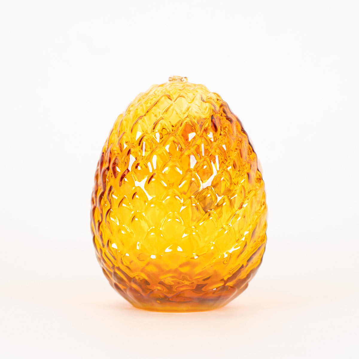 Dragon egg glass dab rig with amber purple color and scale texture