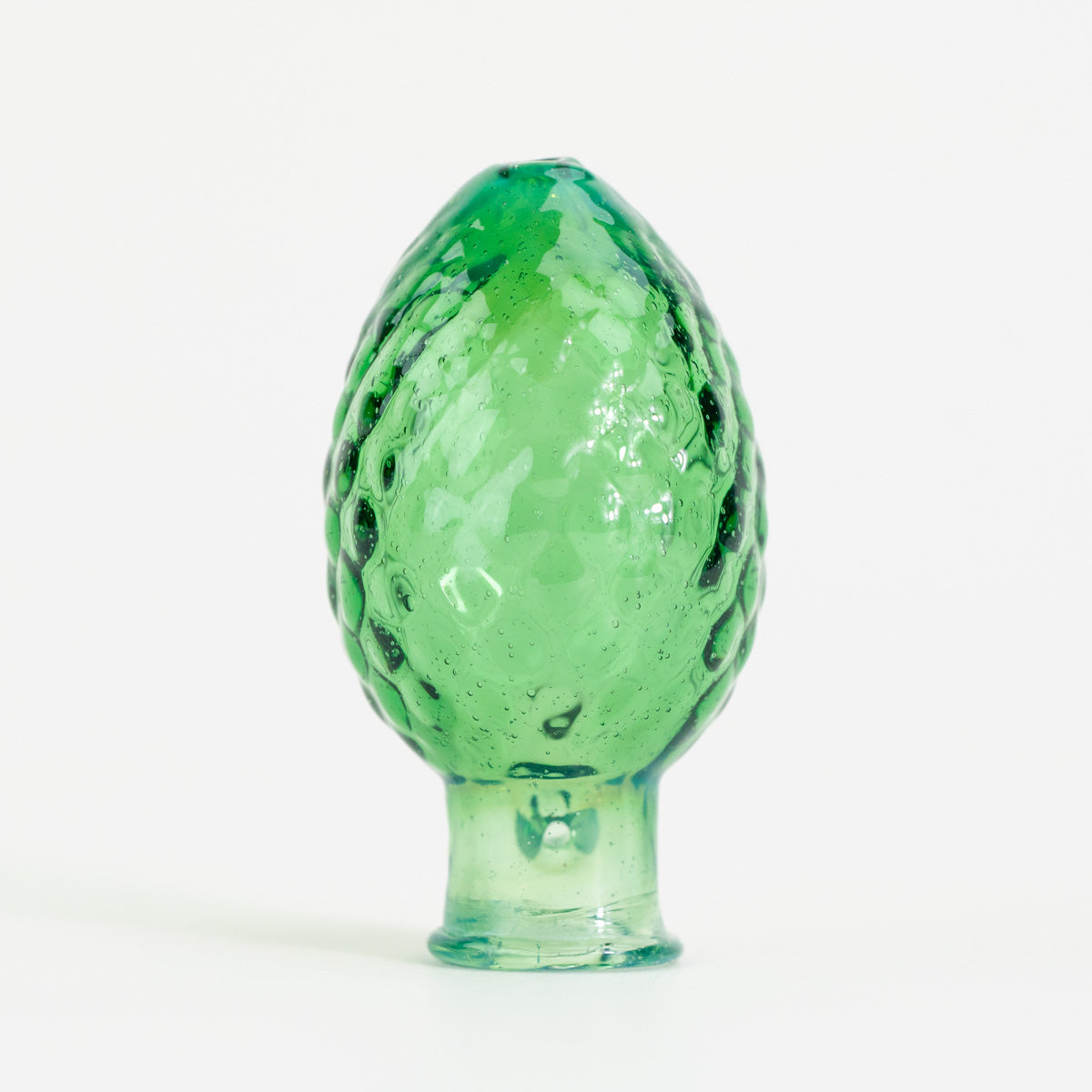Dragon Egg Puffco Pivot Top in emerald green glass