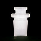 Glass reducer adapter converting larger female joint to medium size