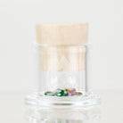 4mm glass terp pearl figurine set in reusable glass container carb cap stand