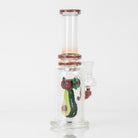 Empire Glassworks Avocado Mini Tube Dab Rig with clear glass body and avocado artwork