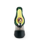 Front view of Empire Glassworks Avocadope Puffco Peak glass attachment with avocado design