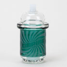 Empire Glassworks Baja Breeze Slushie glass attachment with a bright blue-green look
