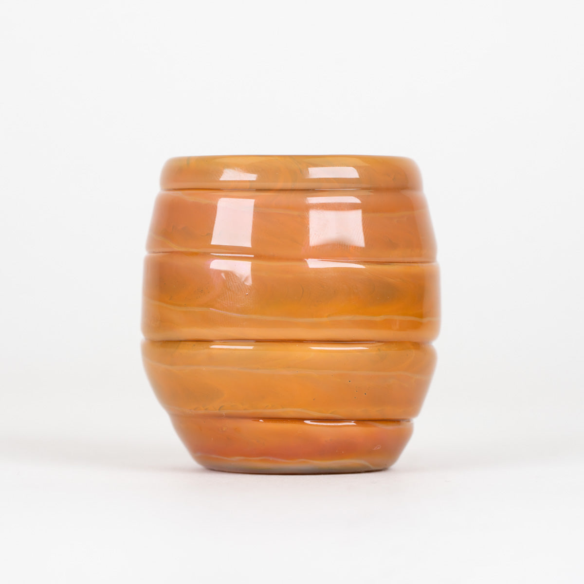 Empire Glassworks beehive-inspired attachment with warm amber glass