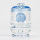 Empire Glassworks Blue Nebula Puffco dry top attachment with clear and blue glass