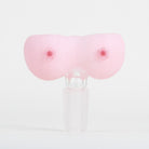 Empire Glassworks Boobies Bowl Piece with soft pink glass and sculpted novelty design