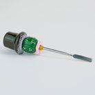 Glassworks cactus dab tool with sculpted glass base and slim metal tip
