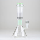 Empire Glassworks Classics Julep Signature Beaker Bong featuring mint-green accents, a clear ribbed glass neck, and wide beaker base