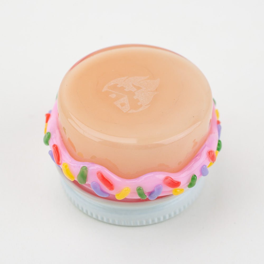 Empire Glassworks dessert themed terp jar with donut inspired glass details