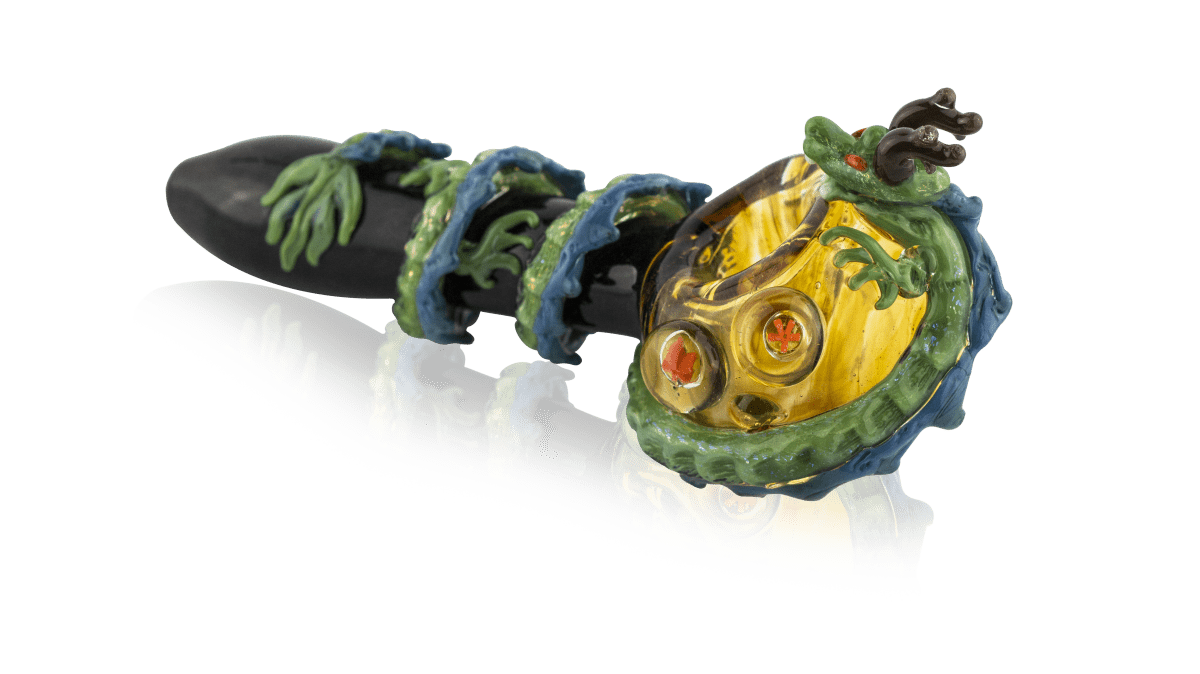 Empire Glassworks Dragon Sphere Large Spoon Pipe - Empire Smokes