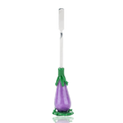 Empire Glassworks Eggplant Dabber with purple glass handle and metal working end