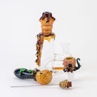 Empire Glassworks Honey Bee Flower Bundle - Beehive Nano Rig - Beehive Small Spoon Pipe - Beehive Bowl Piece - Beehive Poker