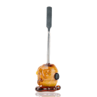 Empire Glassworks Honey Dabber with honeycomb glass handle and flat tool end