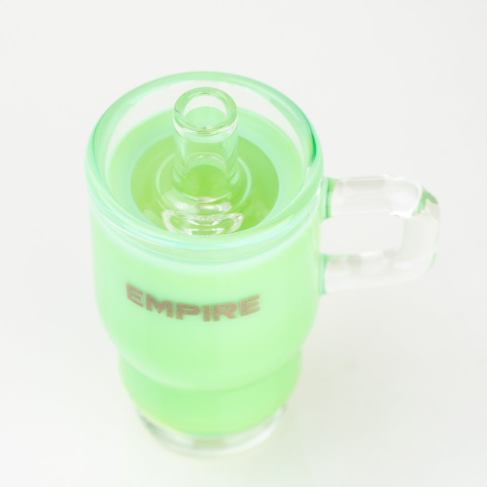 Empire Glassworks Lime Tumbler Bottle Puffco Peak Glass Attachment