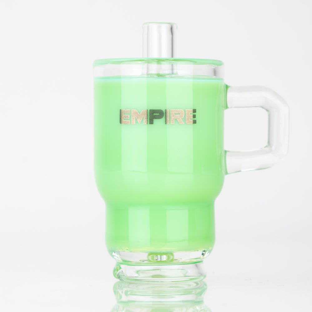 Empire Glassworks Lime Tumbler Bottle Puffco Peak Glass Attachment