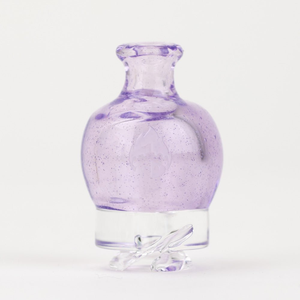 Empire Glassworks Pink Slyme Puffco Pivot mouthpiece with translucent-pink glass