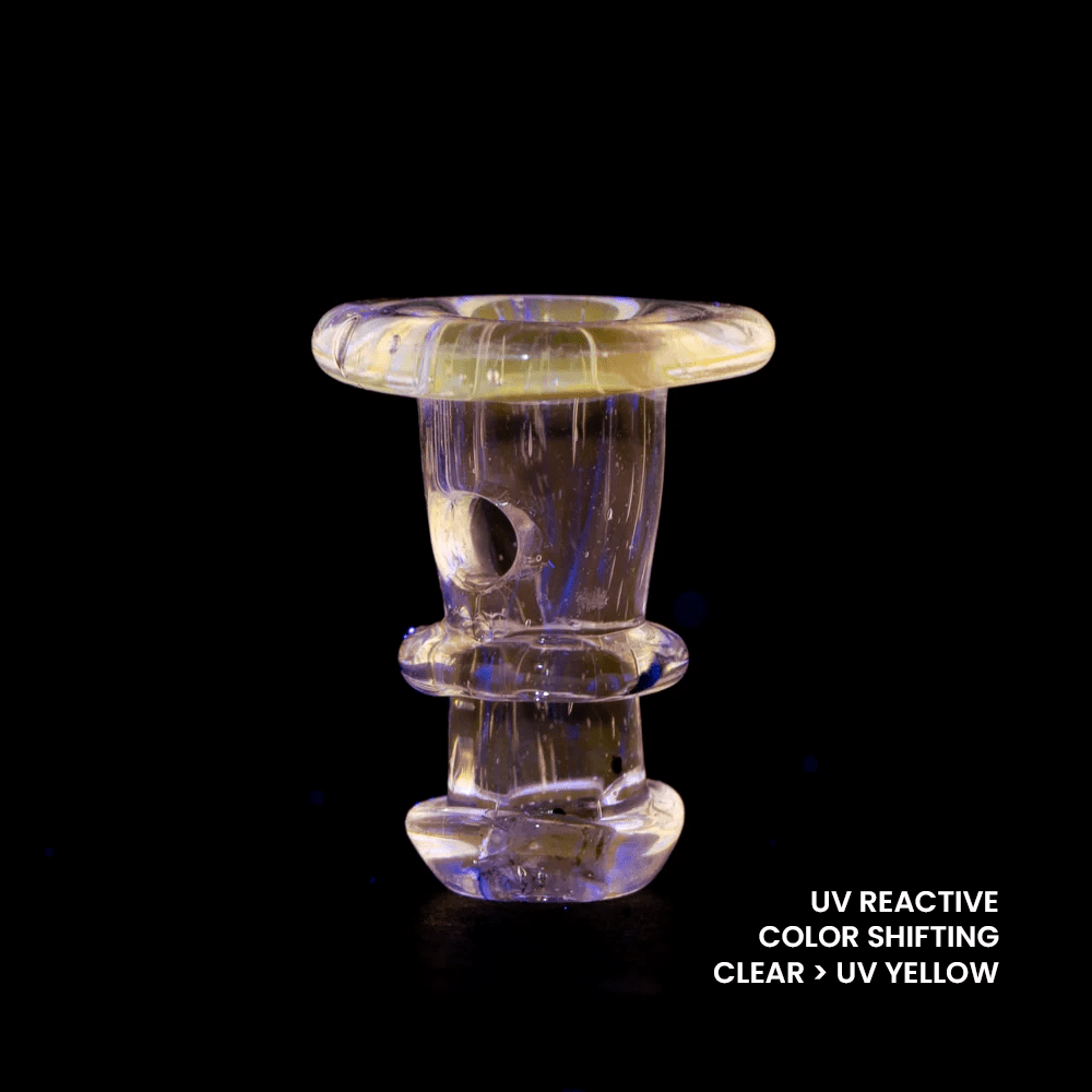 Empire Glassworks PuffCo 'New Peak' & Proxy Glass Joystick Cap - Eclipse