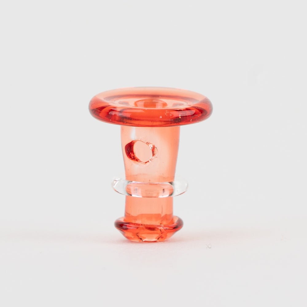 Empire Glassworks PuffCo 'New Peak' & Proxy Glass Joystick Cap - Translucent Red