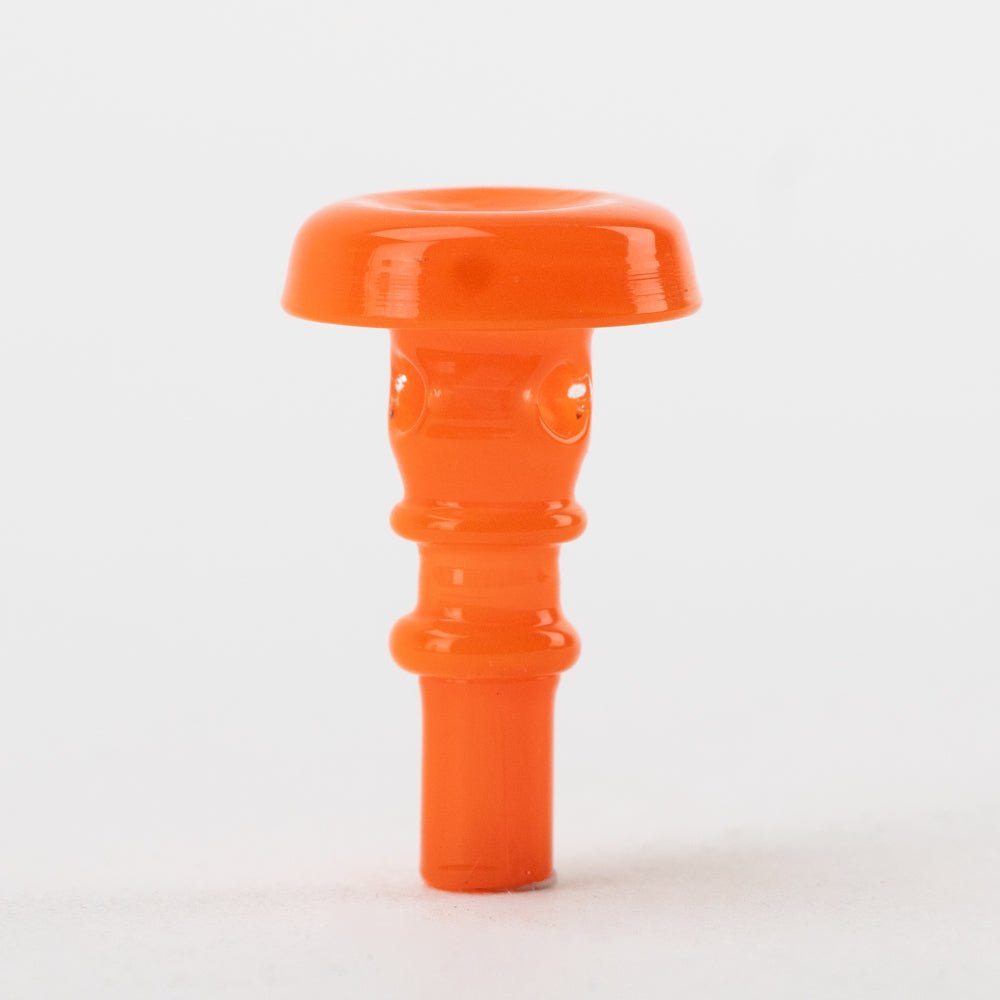 Empire Glassworks PuffCo Peak Pro 3D XL Chamber Glass Joystick Cap - Orange - Empire Smokes