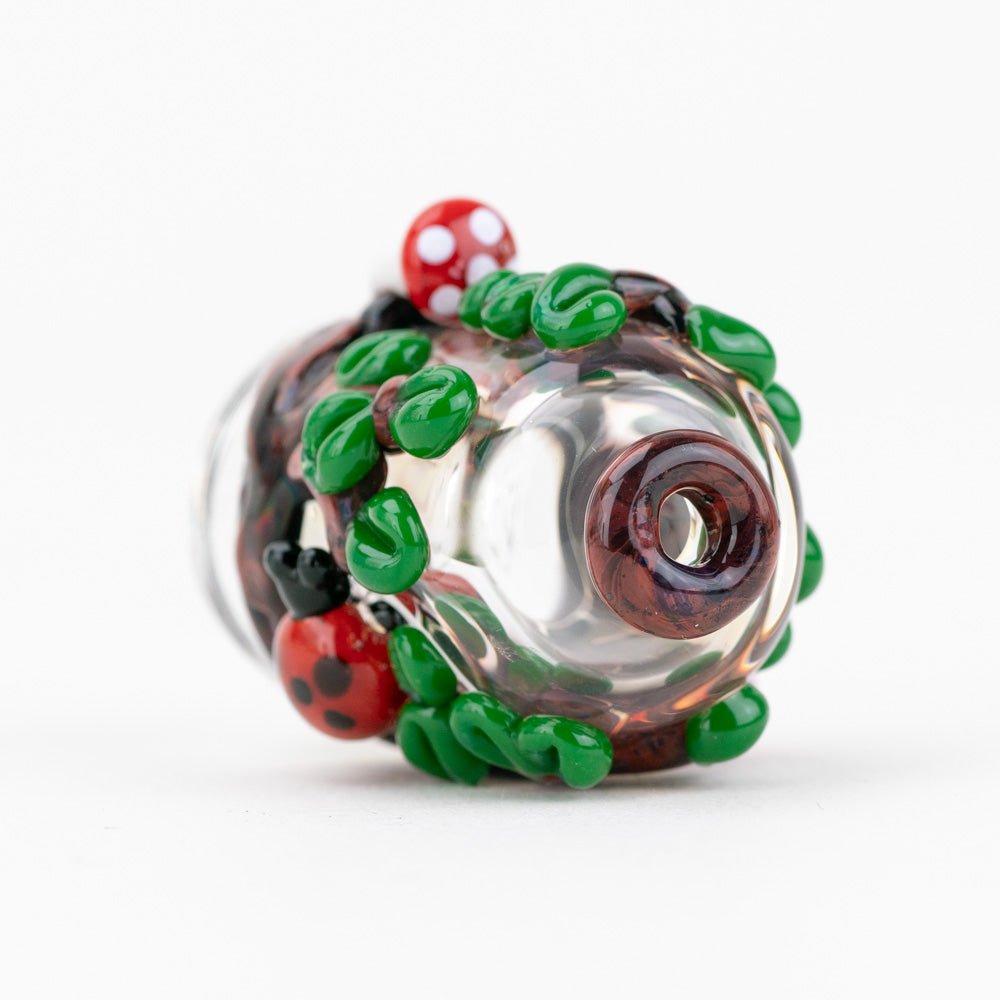 One of the best Puffco Pivot accessories, the Renew the Redwood glass top combines function with design.