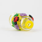 One of the best Puffco Pivot accessories, the Sunshine Garden glass top combines bright design with function.