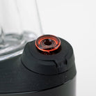 Empire Glassworks red Puffco accessory with a polished glass finish