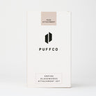 Open box showing Save the Bees Puffco attachment securely packed inside Empire Glassworks branded foam insert